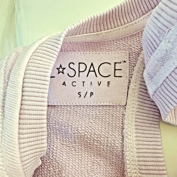 NWT L*Space Out Of Bounds Peony Lilac Crop Scoop Neck Racerback Sports Bra S - Picture 14 of 15